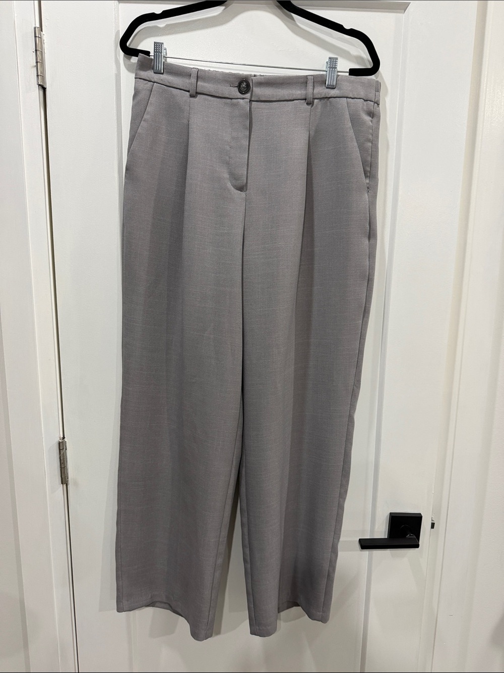 Primark Tailored Wide-Leg Gray Dress Pants us 12